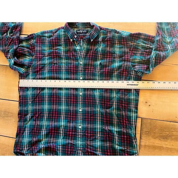 Polo Ralph Lauren Men's Plaid Flannel Button Down Shirt. Blaire. Sz. Large. Xmas - Picture 4 of 6